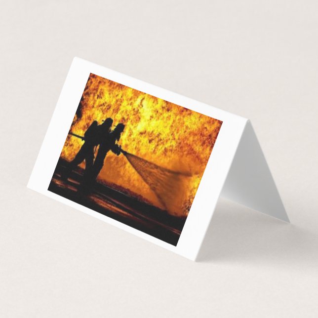Firefighter Folded Affärskort Visitkort (Framsida)