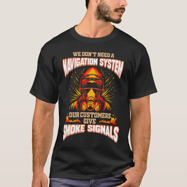 Firefighter   for Volunteer House Fire Brigade T Shirt (Framsida)