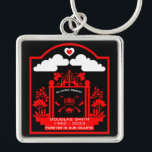 Firefighter Funeral Memorial Gift Fyrkantig Silverfärgad Nyckelring<br><div class="desc">Firefighter Funeral Memorial Gift. ©Copyright HGIFY Store only. Alla Höger reserverade. Lägg till egna textmeddelanden. Även i Guld.</div>