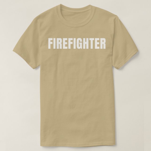 Firefighter Funny Job Title Profession Birthday Gi T Shirt (Design framsida)