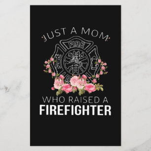 Firefighter Gift   Bara en mamma Firefighter Flygblad