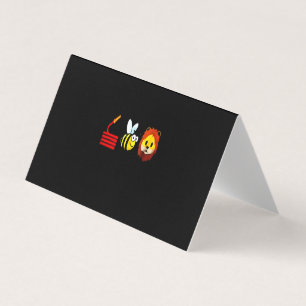 Firefighter Gift Bee Love Firefighter Visitkort