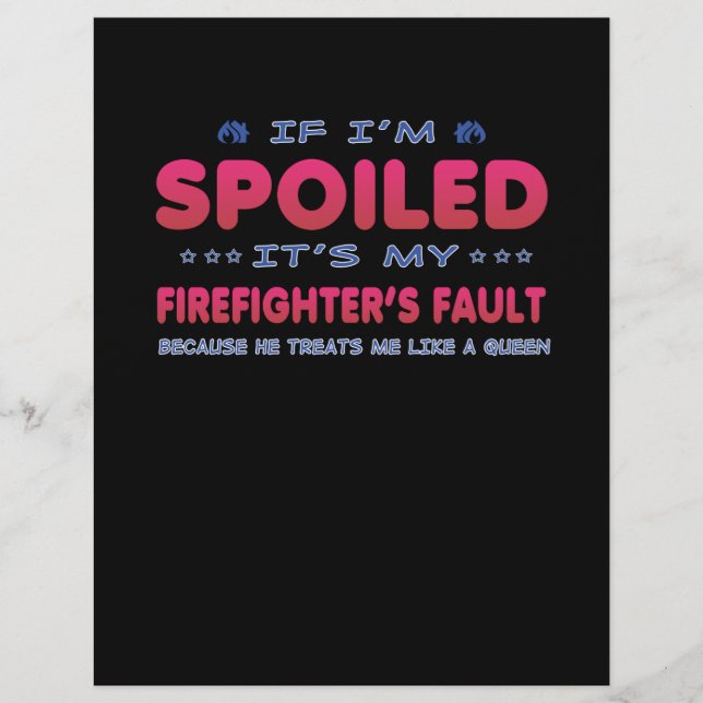 Firefighter Gift | Det är min brandsläckares felRo Reklamblad (Framsidan)
