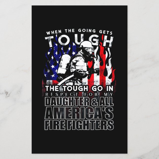 Firefighter Gift | Dotter American Firefighter (Framsida)