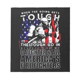 Firefighter Gift | Dotter American Firefighter Anteckningsblock