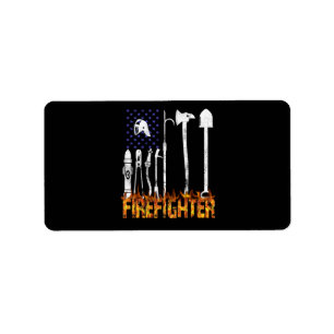 Firefighter Gift Firefighter Älskare Gift Adressetikett