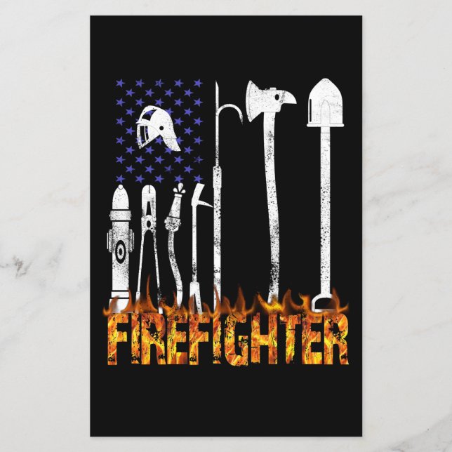 Firefighter Gift | Firefighter Älskare Gift Flygblad (Framsidan)