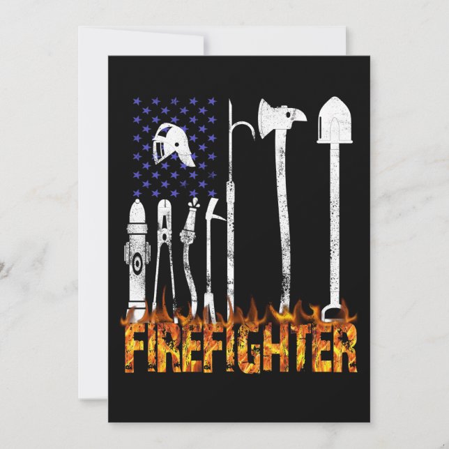 Firefighter Gift | Firefighter Älskare Gift Julkort (Framsida)