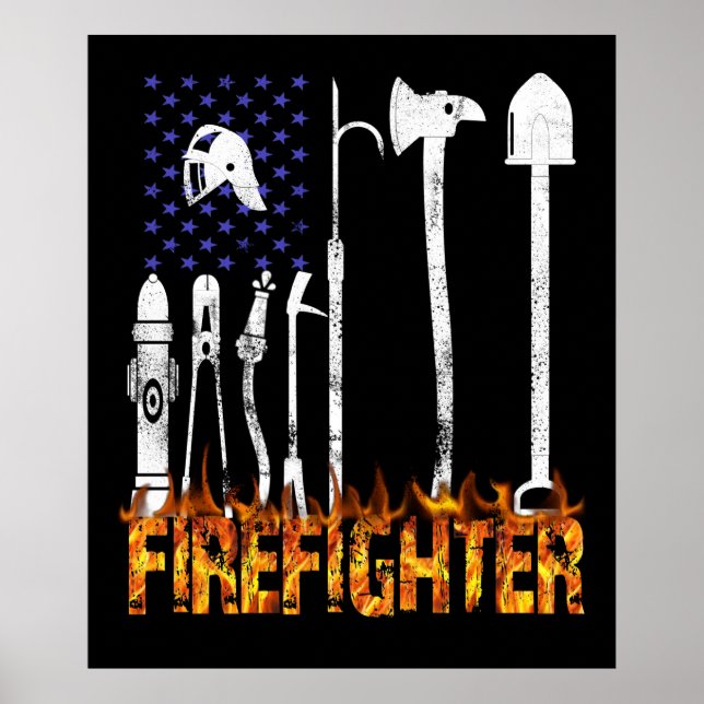 Firefighter Gift | Firefighter Älskare Gift Poster (Framsidan)
