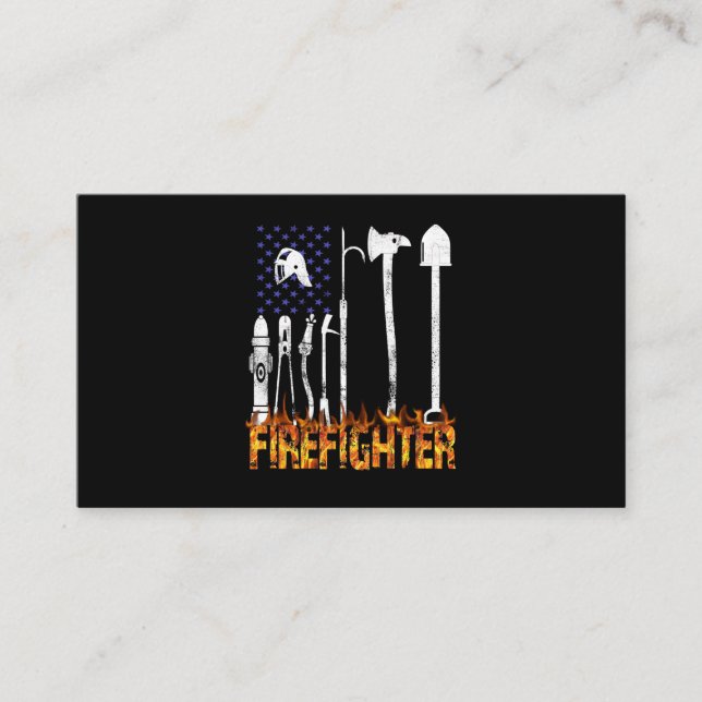 Firefighter Gift | Firefighter Älskare Gift Visitkort (Framsida)