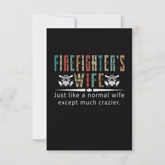 Firefighter Gift | Firefighter Wife Älskare | (Framsida)
