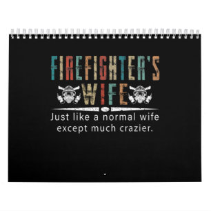 Firefighter Gift Firefighter Wife Älskare Kalender