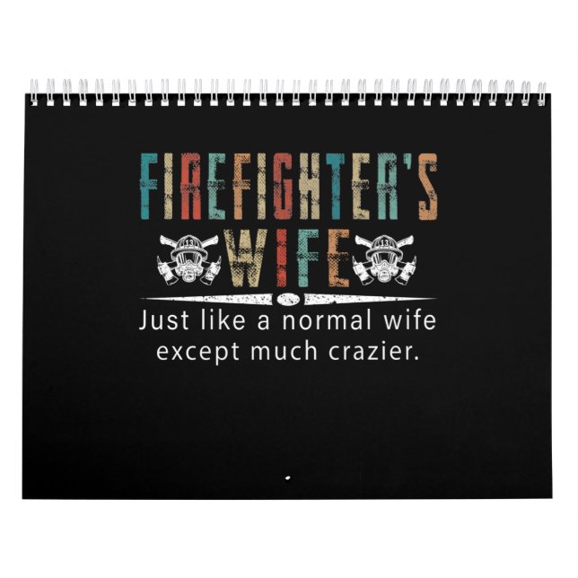 Firefighter Gift | Firefighter Wife Älskare | Kalender (Omslag)