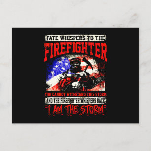Firefighter Gift Fläckviskare till brandmän Helg Vykort