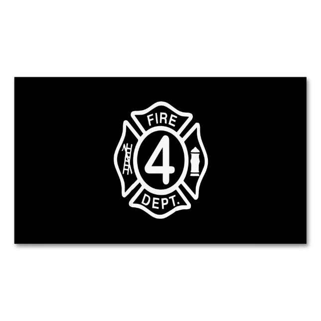 Firefighter Gift | Gåvor för brandbekämpning Magnetiska Visitkort (Framsida)