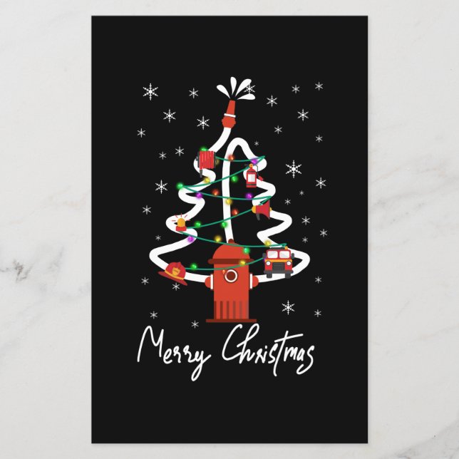 Firefighter Gift | God jul Firefighter Flygblad (Framsidan)