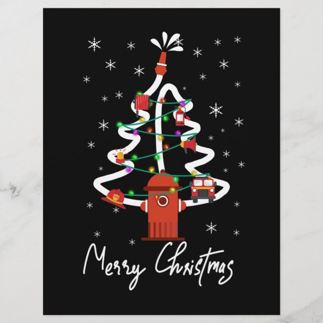 Firefighter Gift | God jul Firefighter Reklamblad (Framsidan)