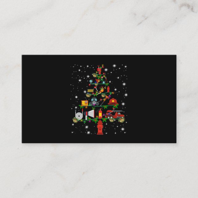 Firefighter Gift | God jul Firefighter Roligt Lojalitetskort (Framsida)