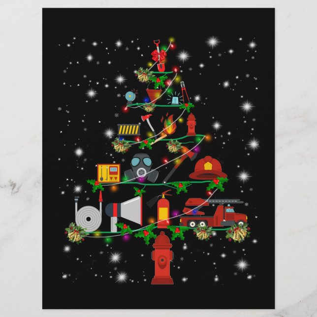 Firefighter Gift | God jul Firefighter Roligt Reklamblad (Framsidan)