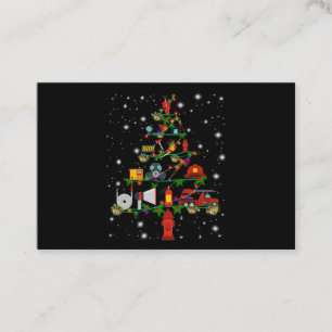 Firefighter Gift   God jul Firefighter Roligt Visitkort