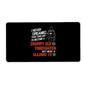 Firefighter Gift | Gumpy Old Firefighter Fraktsedel