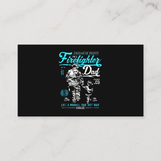 Firefighter Gift | Jag är en brandkår pappa Rabattkort (Framsida)