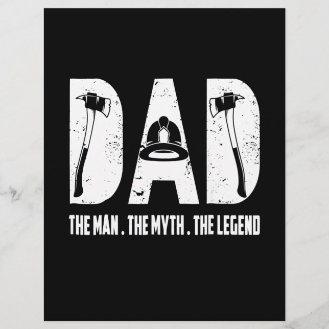 Firefighter Gift | Mannen Myth the legend Brevhuvud (Framsida)
