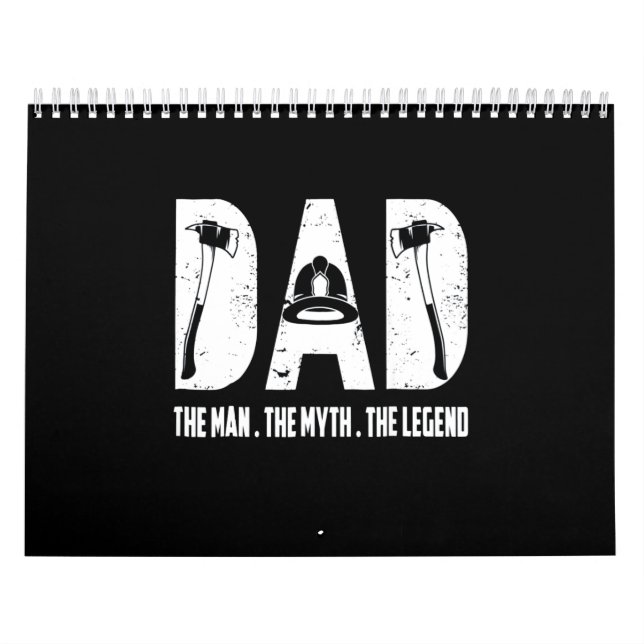 Firefighter Gift | Mannen Myth the legend Kalender (Omslag)