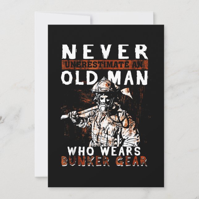 Firefighter Gift | Underskatta aldrig brandsläckar Julkort (Framsida)