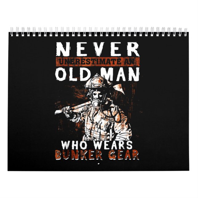 Firefighter Gift | Underskatta aldrig brandsläckar Kalender (Omslag)