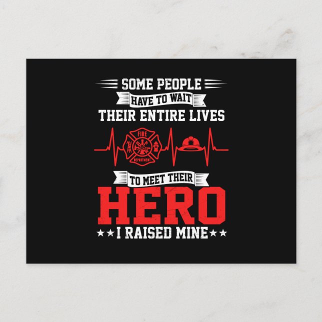 Firefighter Gift | Vissa personer väntar på brands Helg Vykort (Framsida)