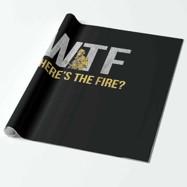 Firefighter Gift | WTF:s brandsläckare Presentpapper (Utrullad)