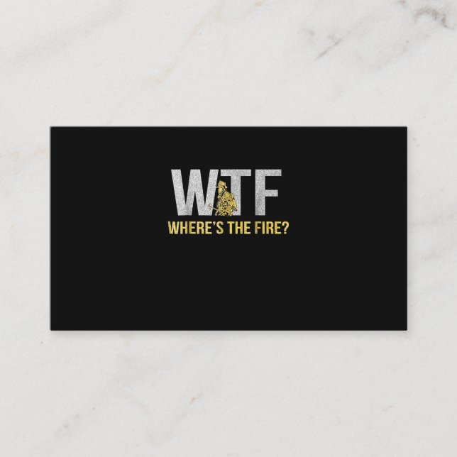 Firefighter Gift | WTF:s brandsläckare Rabattkort (Framsida)