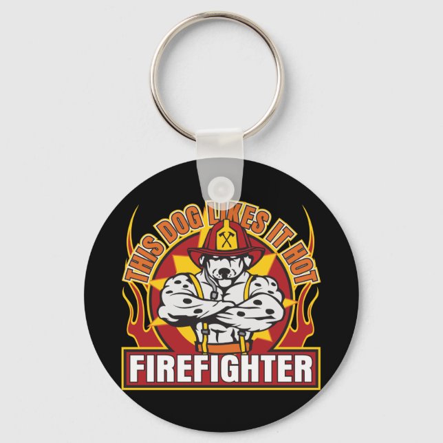 Firefighter gillar den Hett Nyckelring (Framsida)