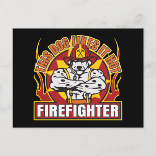 Firefighter gillar Hetten Vykort