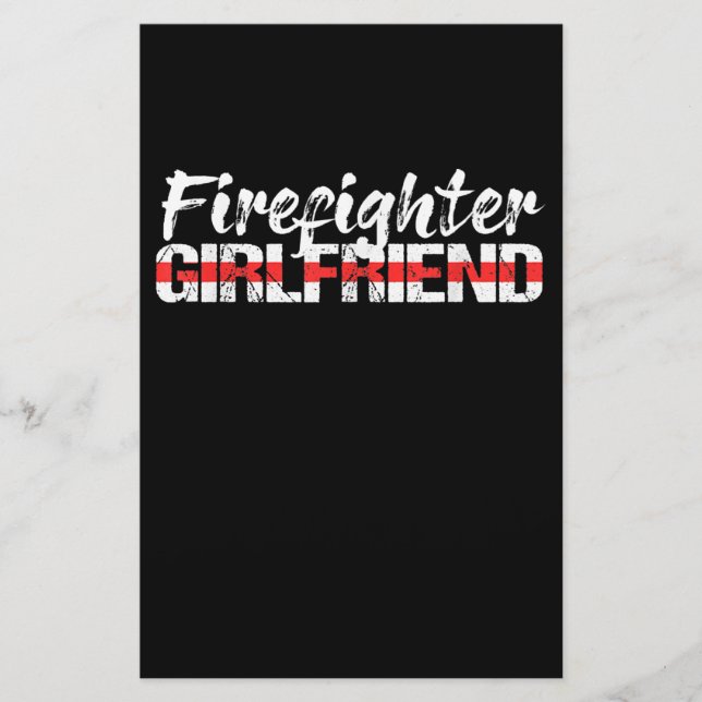 Firefighter Girlkompis Thin Red Line FireKvant Brevpapper (Framsida)