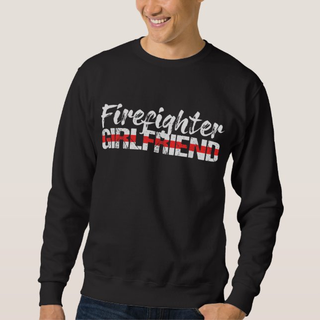 Firefighter Girlkompis Thin Red Line FireKvant Lång Ärmad Tröja (Framsida)