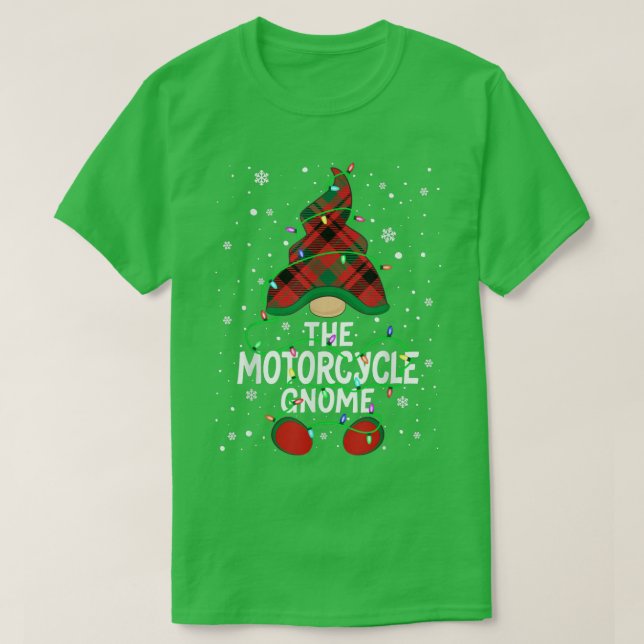 Firefighter Gnome Family Matching Group Julafton L T Shirt (Design framsida)
