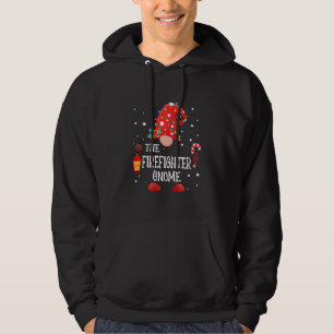Firefighter Gnome Matching Family Jul Gn Hoodie
