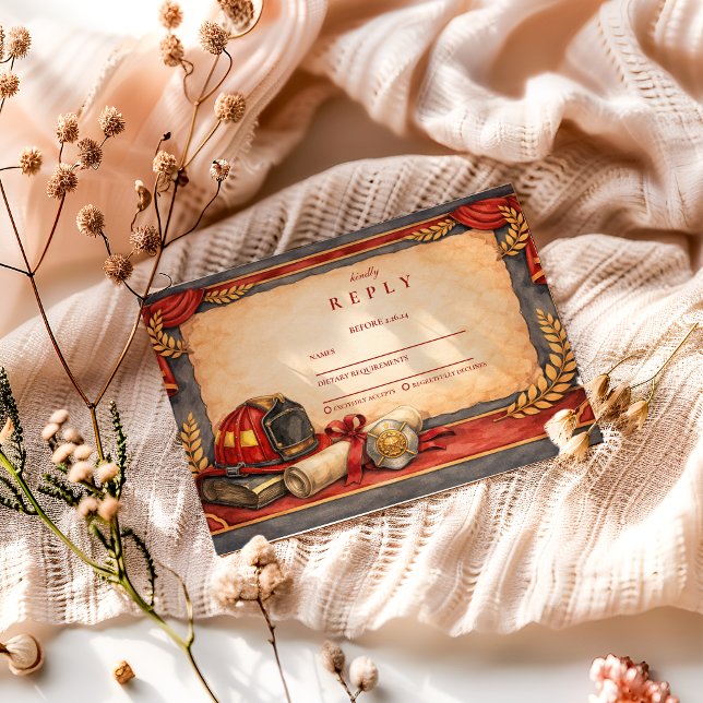 Firefighter Graduation Party OSA Kort (Skapare uppladdad)