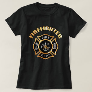 Firefighter Guld T-shirt