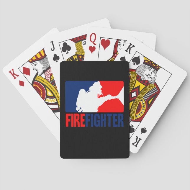 Firefighter Headliner i Tri-färg Spel Kort (Baksidan)