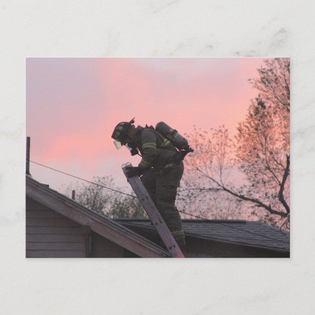 Firefighter Helg Vykort (Framsida)