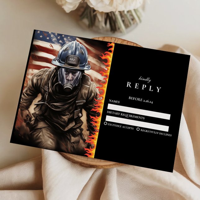 Firefighter Hero Graduation OSA Kort (Skapare uppladdad)