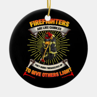 Firefighter Hero Proud Fireman Fars dag Julgransprydnad Keramik