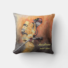 Firefighter Heroes Fireman Dekorativ kudde