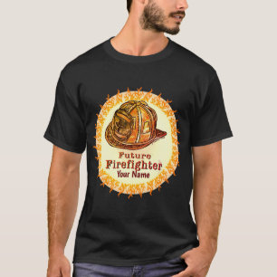 FireFighter-hjälmen för framtida brandmän T Shirt