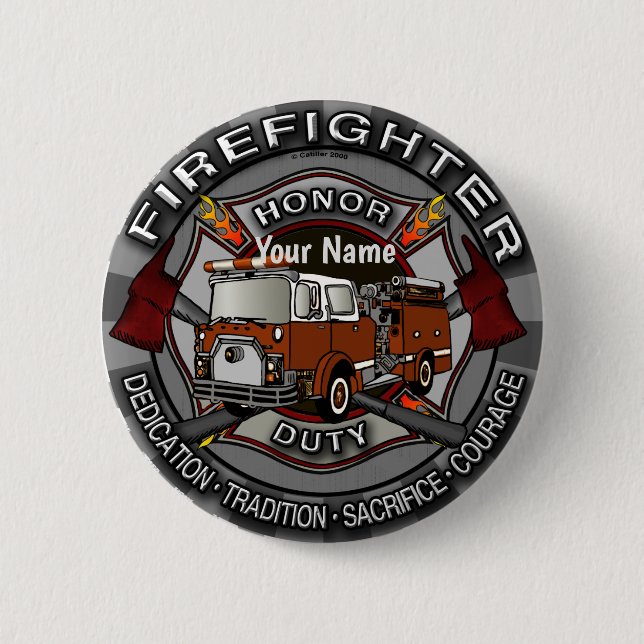 Firefighter Honor-stift Knapp (Framsida)