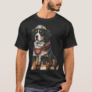 FireFighter Hund for Bernese Mountain Pappa Fire F T Shirt