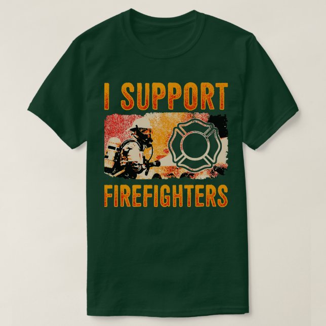 Firefighter I Support Firefighters Manar Women Kid T Shirt (Design framsida)